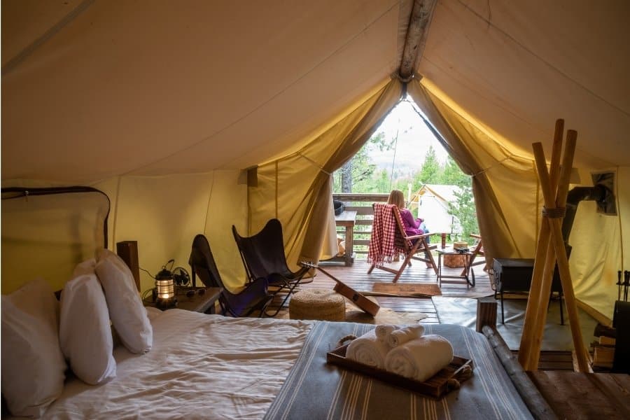 mom getaway camping